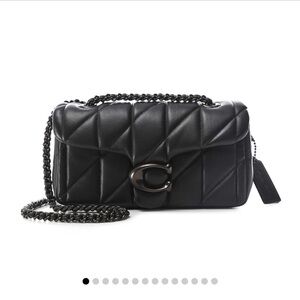 COACH Black Leather Tabby Shoulder Bag 20 With Quilting SOLD OUT STYLE BNWT